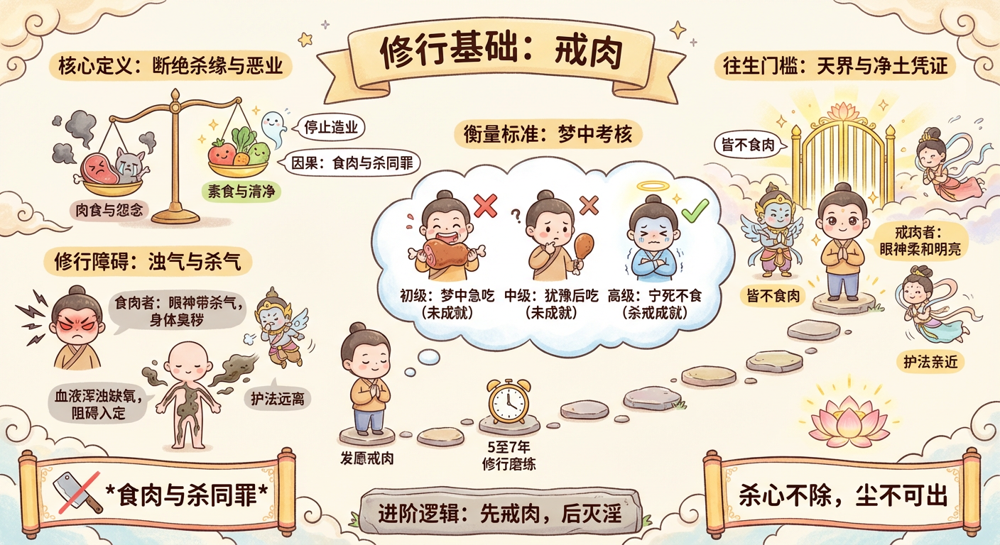 戒肉(五) - 戒行修持圖解